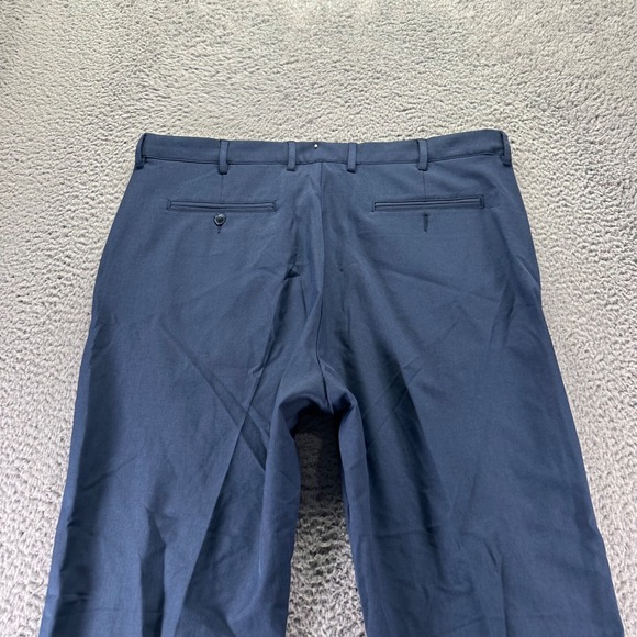 Greg Norman Chino Pants Mens 40x32 Blue Navy Polyester Stretch Straight Golf - Picture 5 of 9